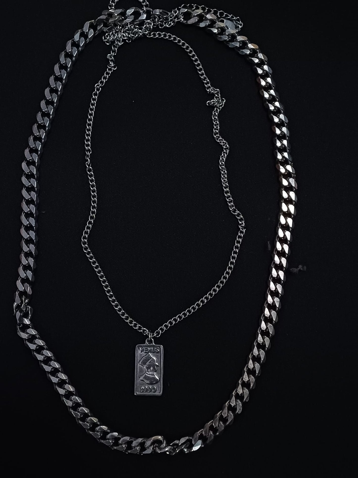 Dual Chain Necklace Set
